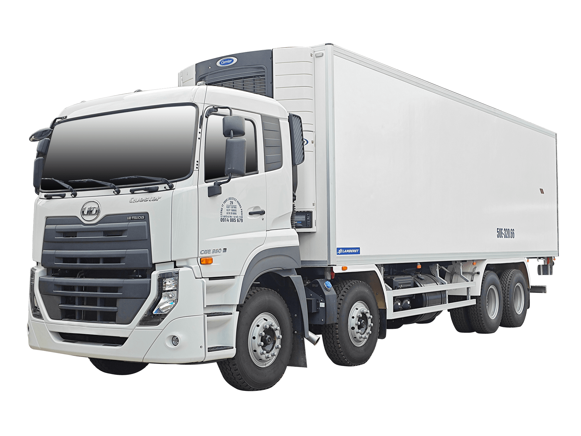 XE TẢI ĐÔNG LẠNH 8x4 CGE 350 WB6525 LAMBERET